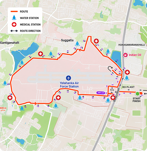 21.1K Chandigarh race route map
