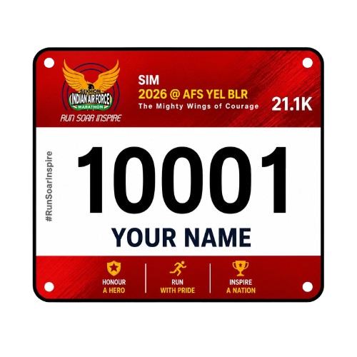 Illustration of timing bib with race chip