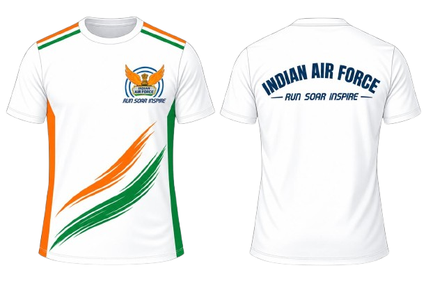 Illustration of IAF commemorative running tee
